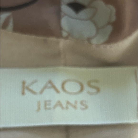 Koans Jeans Size:M Color:Tan  100% POLYESTER.     MADE IN ITALY - Picture 6 of 7